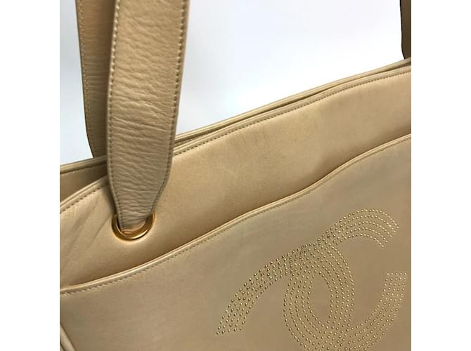 Chanel CC Coco Mark Studs Schultertasche Beige - Ansicht 5