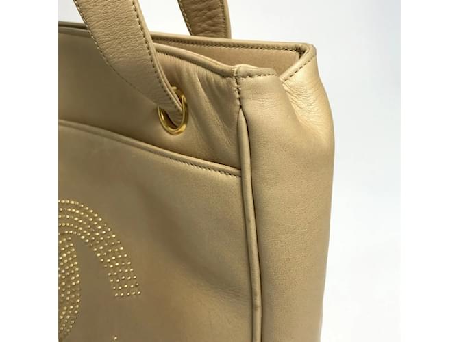 Chanel CC Coco Mark Studs Schultertasche Beige - Ansicht 8