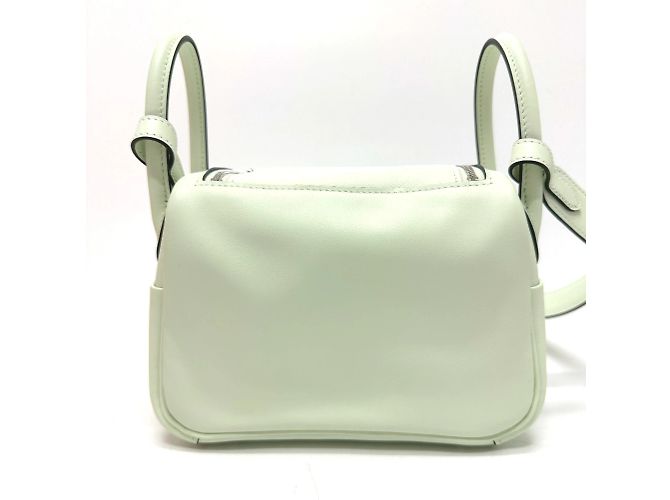 Hermès Borsa a Spalla Hermes Lindy in Verde Chiaro - vista 2