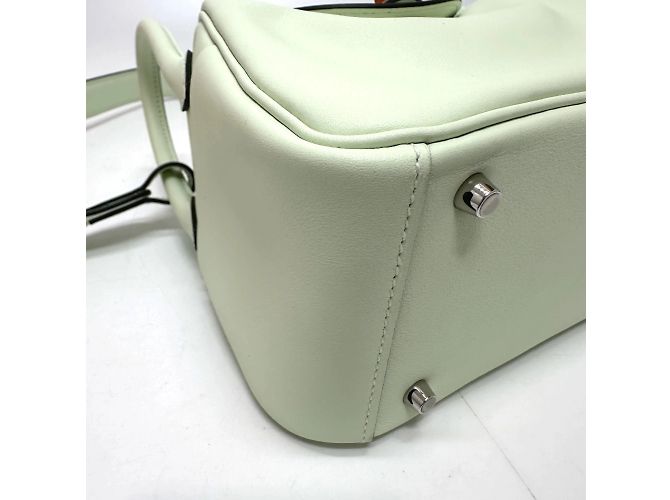 Hermès Borsa a Spalla Hermes Lindy in Verde Chiaro - vista 5