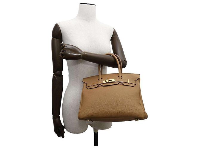 Hermès Hermes Birkin 30 Biscuit Togo Handtasche - Ansicht 4