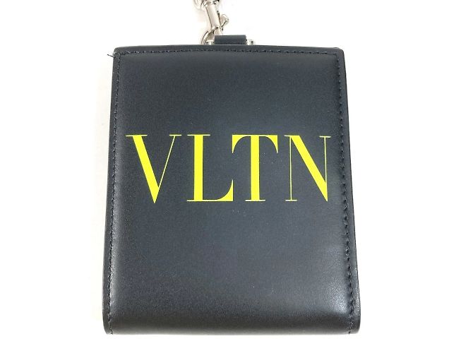 Monedero con logo Valentino VLTN Negro Amarillo - vista 2