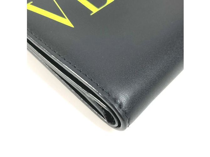 Monedero con logo Valentino VLTN Negro Amarillo - vista 5