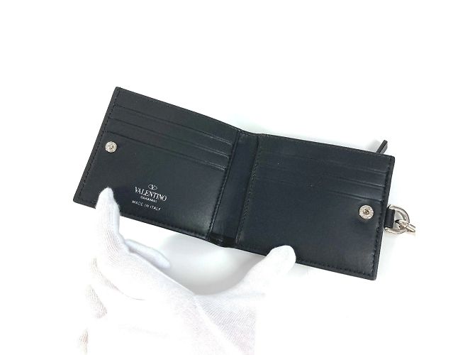 Monedero con logo Valentino VLTN Negro Amarillo - vista 6