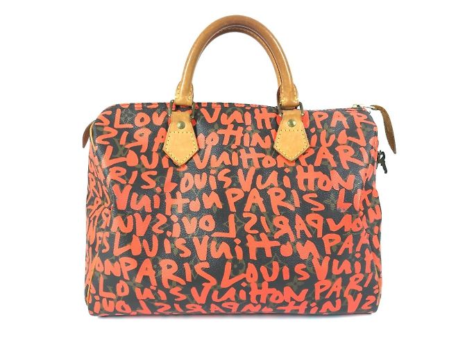 Borsa Speedy 30 Monogram Graffiti Louis Vuitton Arancione - Ansicht 2