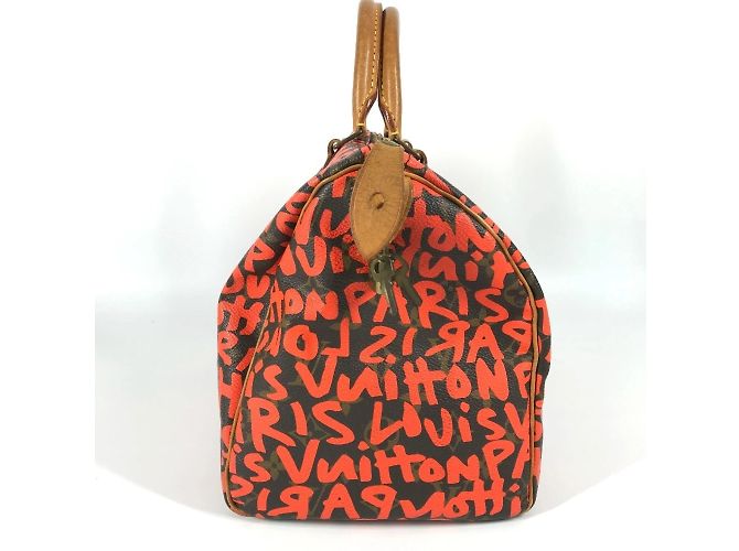 Borsa Speedy 30 Monogram Graffiti Louis Vuitton Arancione - Ansicht 4