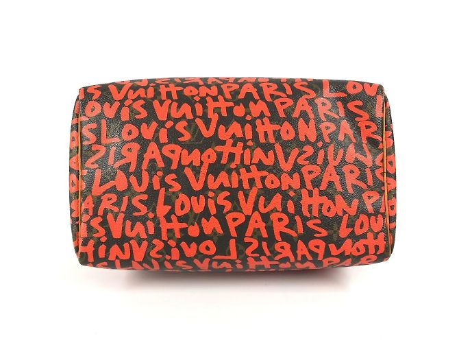 Borsa Speedy 30 Monogram Graffiti Louis Vuitton Arancione - Ansicht 5