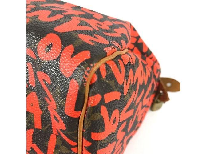 Borsa Speedy 30 Monogram Graffiti Louis Vuitton Arancione - Ansicht 7