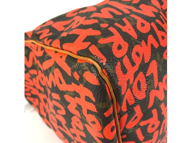Borsa Speedy 30 Monogram Graffiti Louis Vuitton Arancione - Ansicht 8