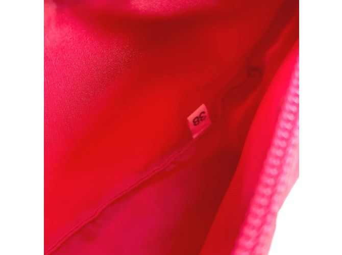 Bolso con placa de logo triangular Prada MV633 Rosa - vista 13