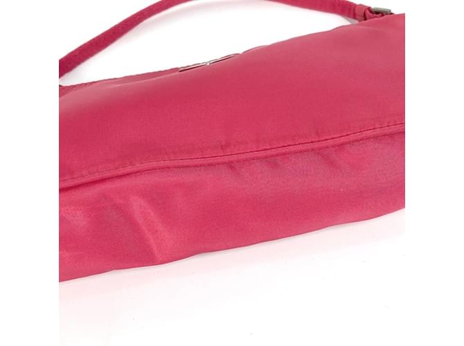 Bolso con placa de logo triangular Prada MV633 Rosa - vista 2