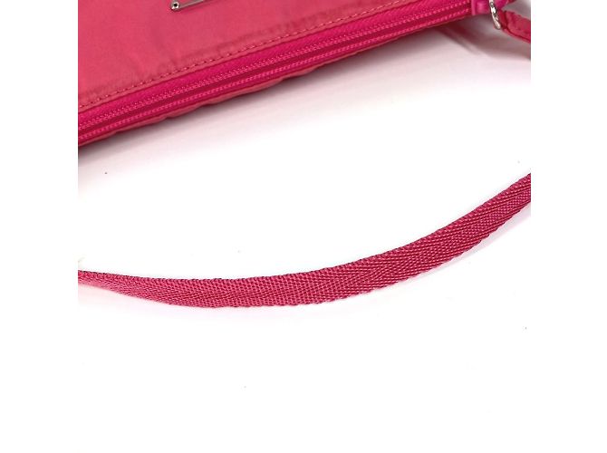 Bolso con placa de logo triangular Prada MV633 Rosa - vista 4