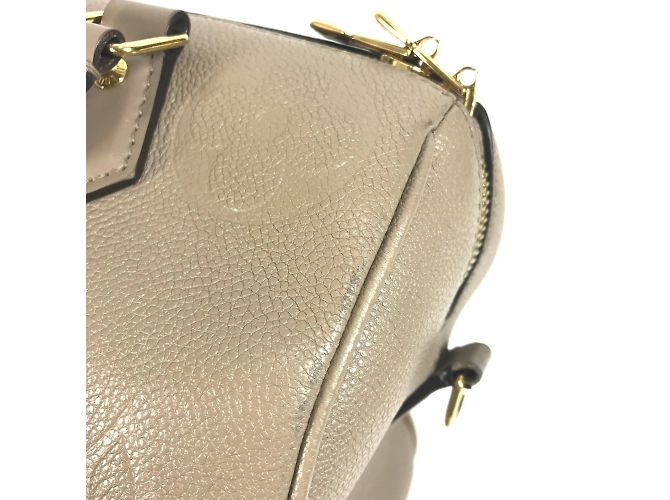 Borsa Bandoulière Speedy 25 Monogram Empreinte Louis Vuitton Beige Grigio - vista 10