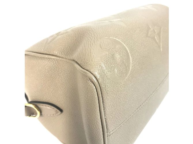 Borsa Bandoulière Speedy 25 Monogram Empreinte Louis Vuitton Beige Grigio - vista 6