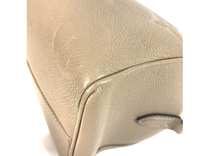 Borsa Bandoulière Speedy 25 Monogram Empreinte Louis Vuitton Beige Grigio - vista 9