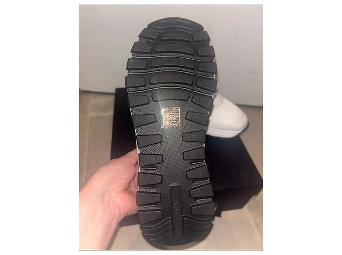 Sneakers Prada in nylon bianco - vista 11