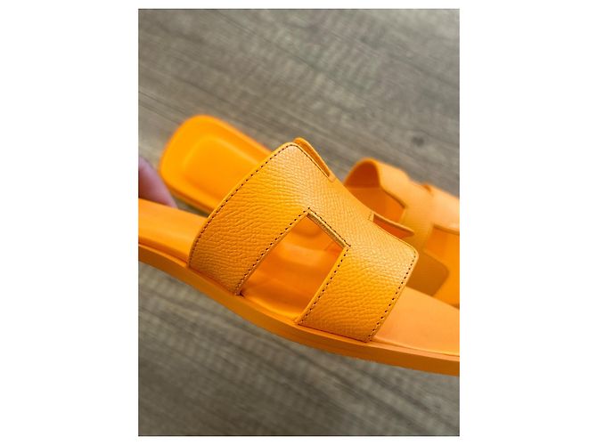 Hermès Mule Oran Arancione "tramonto" - vista 4