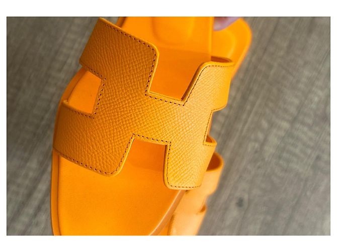 Hermès Mule Oran Arancione "tramonto" - vista 6