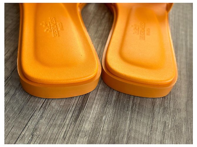 Hermès Mule Oran Arancione "tramonto" - vista 8