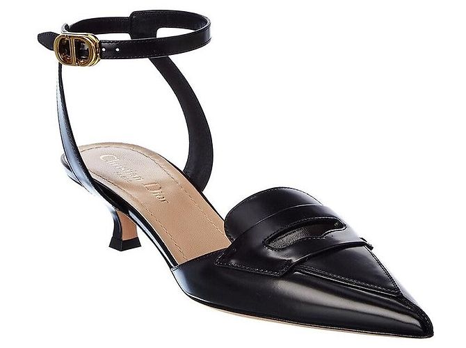 Dior Boy D Slingback Pumps schwarz Leder 36,5 - Ansicht 2