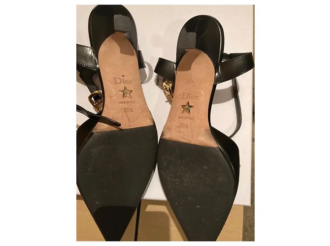 Dior Boy D Slingback Pumps schwarz Leder 36,5 - Ansicht 6