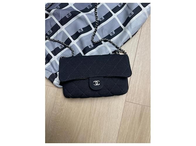 2.55 Bolso Chanel negro de algodón - vista 2