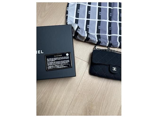 2.55 Bolso Chanel negro de algodón - vista 3