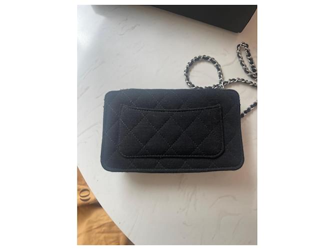 2.55 Bolso Chanel negro de algodón - vista 5