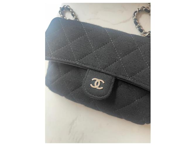2.55 Bolso Chanel negro de algodón - vista 6