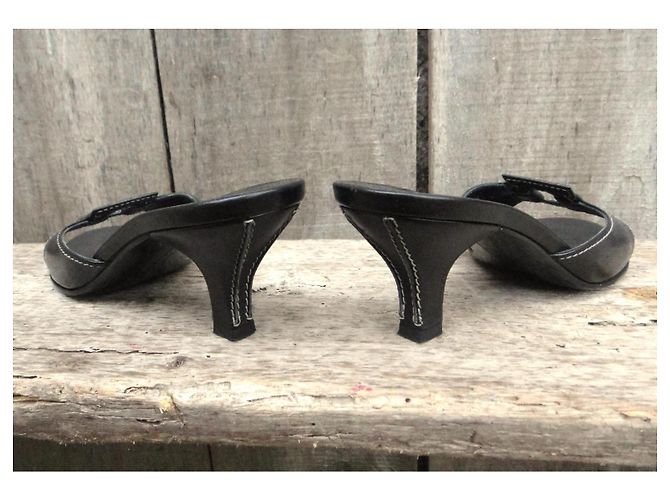 Mule Fibula Salvatore Ferragamo in pelle nera Nero - vista 4