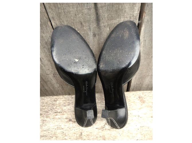 Mule Fibula Salvatore Ferragamo in pelle nera Nero - vista 5