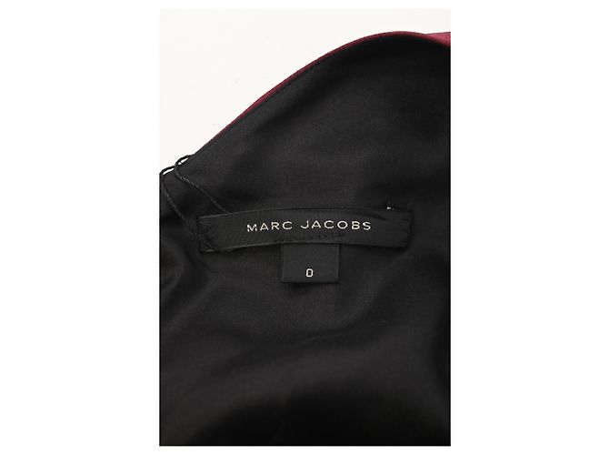 Abito midi stampato con scollo a V Marc by Marc Jacobs in rayon rosso Bordò - vista 8