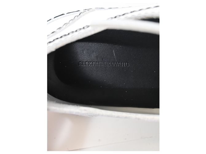 Sneakers basse Alexander Wang Perry in pelle bianca Bianco Crudo - vista 20