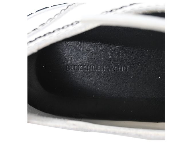 Sneakers basse Alexander Wang Perry in pelle bianca Bianco Crudo - vista 9