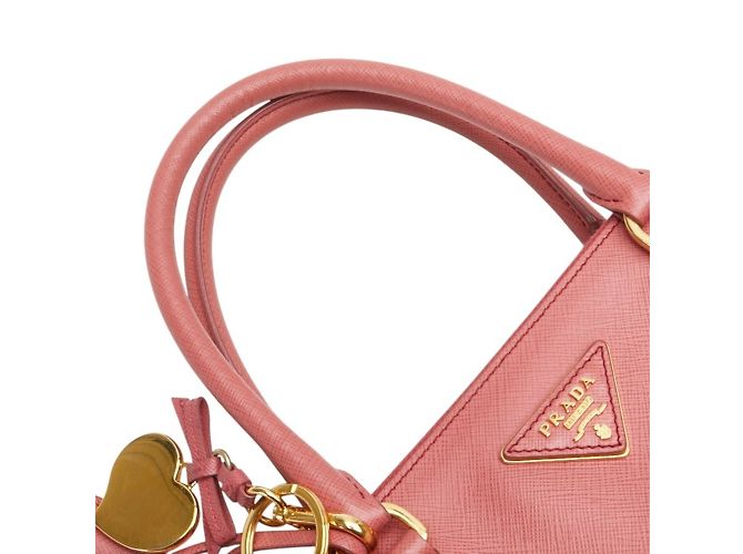 Saffiano Prada Triangle Plate Galleria Handtasche - Ansicht 6