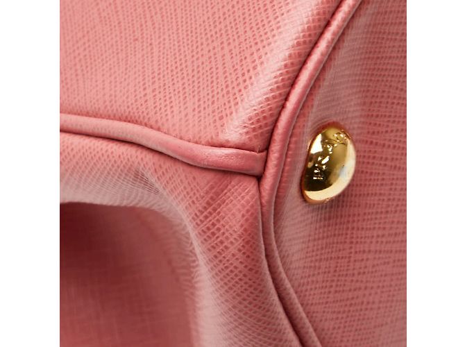 Saffiano Prada Triangle Plate Galleria Handtasche - Ansicht 9