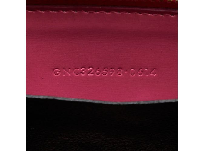 Monedero de cuero rosa Saint Laurent - vista 6