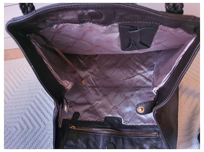 Borsa Delvaux le Louise GM Marrone D'oro - vista 10
