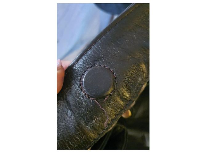 Borsa Delvaux le Louise GM Marrone D'oro - vista 15