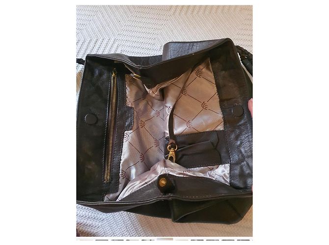 Borsa Delvaux le Louise GM Marrone D'oro - vista 17