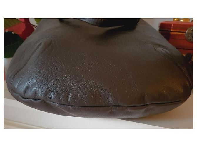Borsa Delvaux le Louise GM Marrone D'oro - vista 9
