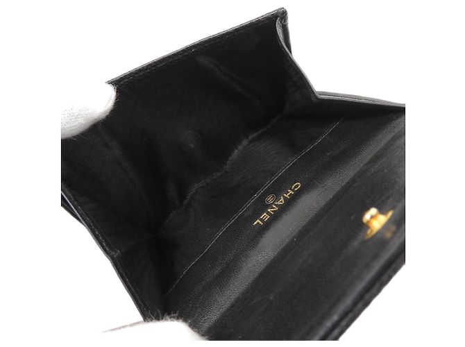 Billetera compacta Chanel Coco Mark Negro - vista 4