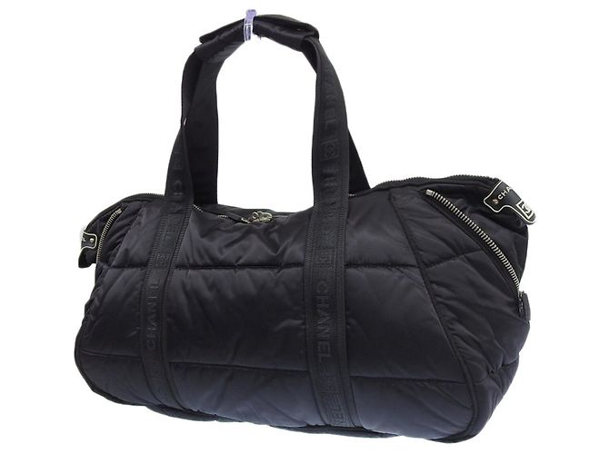Borsa Boston Chanel - Linea Sport Seal 10ª Serie Nero - vista 2
