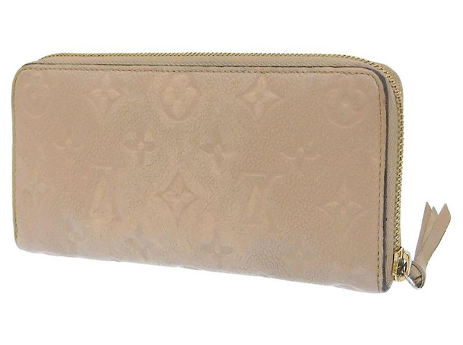 Cartera Larga Monogram Empreinte Louis Vuitton Beige - vista 2