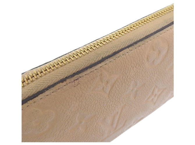 Cartera Larga Monogram Empreinte Louis Vuitton Beige - vista 6