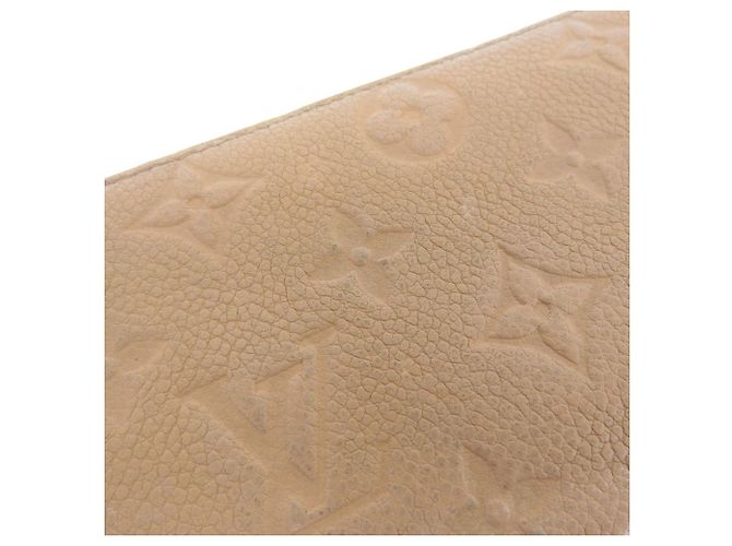 Cartera Larga Monogram Empreinte Louis Vuitton Beige - vista 7