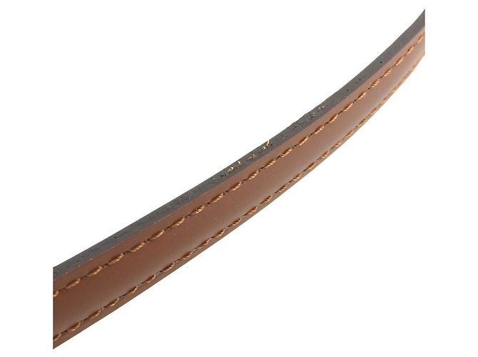 Cinghia a spalla in pelle marrone Louis Vuitton - vista 5