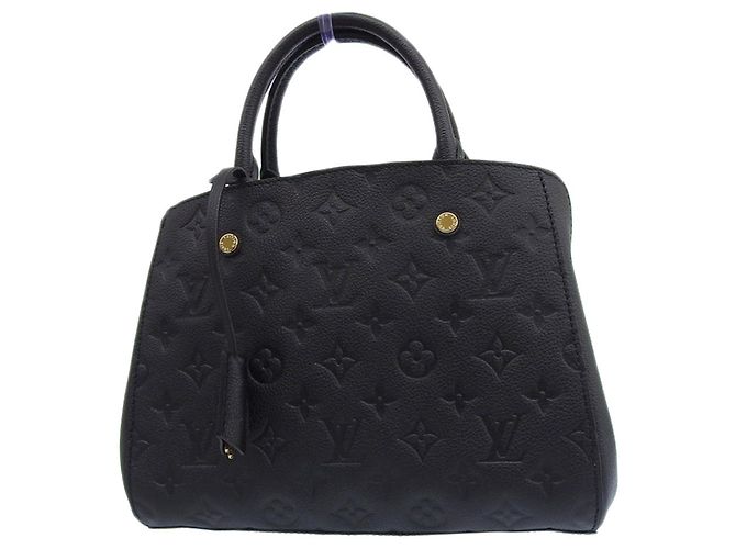 Borsa Montaigne BB in Monogram Empreinte Louis Vuitton Nero - vista 2