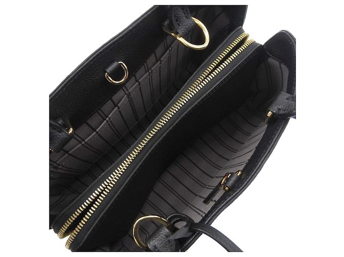 Borsa Montaigne BB in Monogram Empreinte Louis Vuitton Nero - vista 3