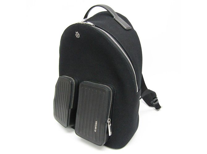 Rimowa Coach NEVER STILL Leder- und Canvas-Rucksack Schwarz - Ansicht 6